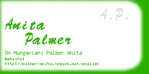 anita palmer business card